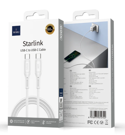 WiWU USB-C to USB-C Cable 60W